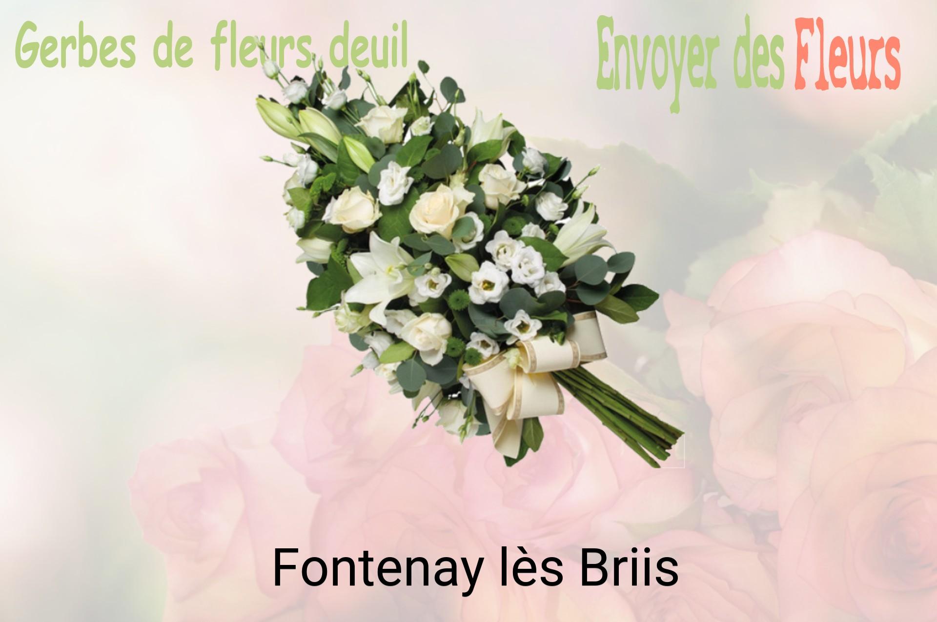 Gerbe de fleurs de deuil livrée à Fontenay-lès-Briis